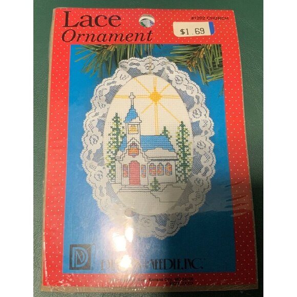 Lace Ornament Cross-Stitch Kit "1202 Church" By Designs For The Needle With Thre - Picture 3 of 4